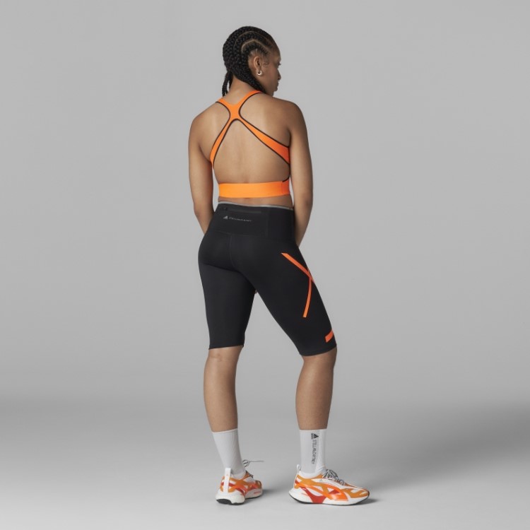 Meia-calça De Corrida Preta Adidas By Stella Mccartney Truepace