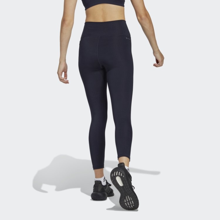 Adidas Optime Stash Pocket Cintura Alta Leggings 7/8 Tinta