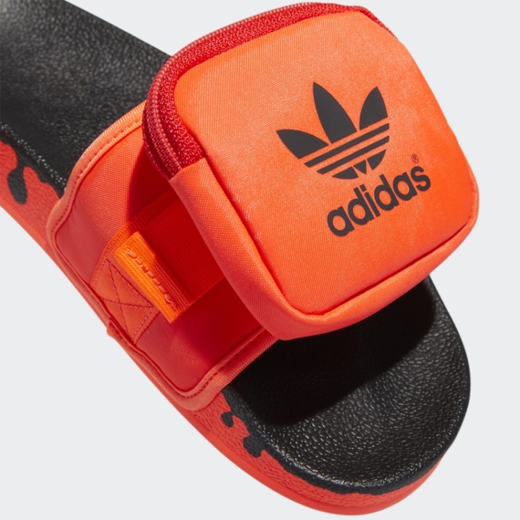 Slides De Bolsa Vermelha Adidas