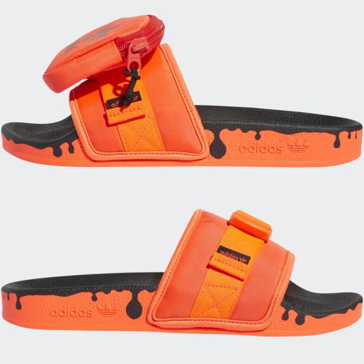 Slides De Bolsa Vermelha Adidas