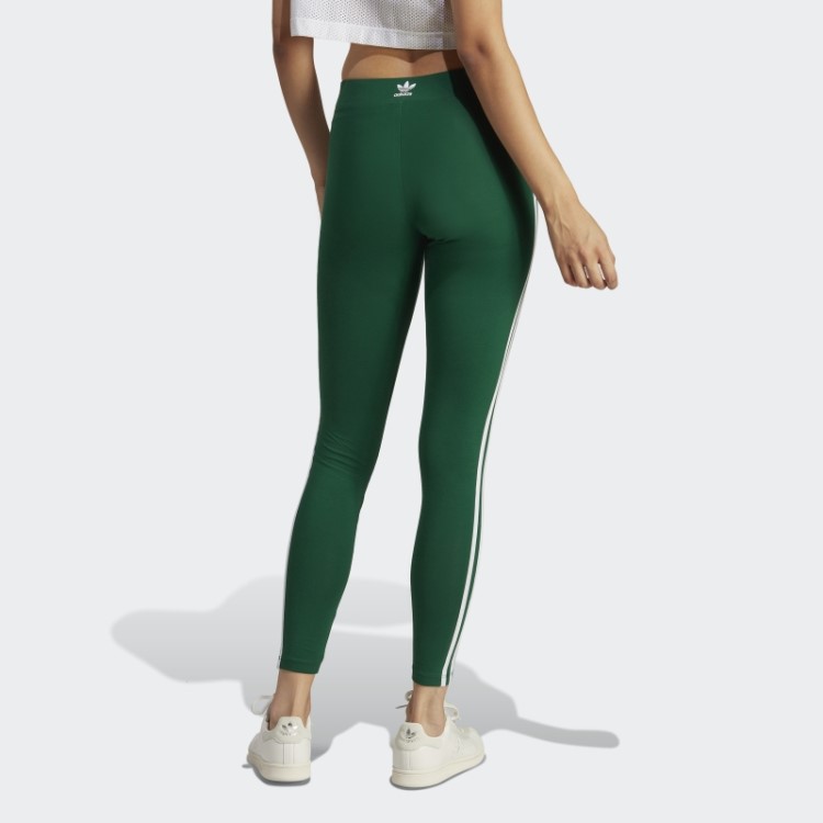 Legging Com As Três Listras Adicolor Classics Verde Escuro Adidas