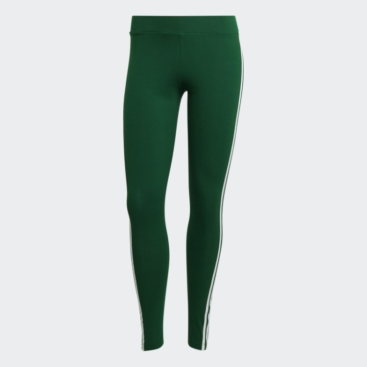 Legging Com As Três Listras Adicolor Classics Verde Escuro Adidas