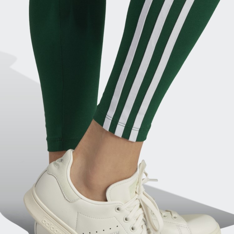Legging Com As Três Listras Adicolor Classics Verde Escuro Adidas