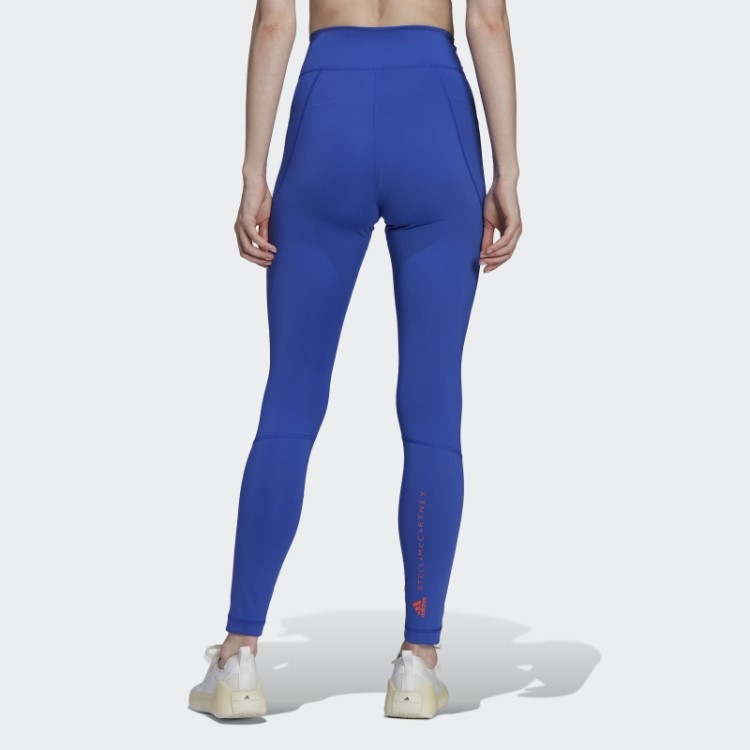 Leggings De Treinamento Truepurpose Adidas By Stella Mccartney Negrito Azul Quente