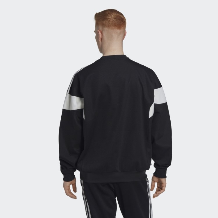 Moletom Preto Adicolor Classics Com Linha De Corte Adidas