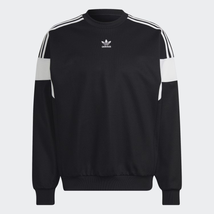 Moletom Preto Adicolor Classics Com Linha De Corte Adidas