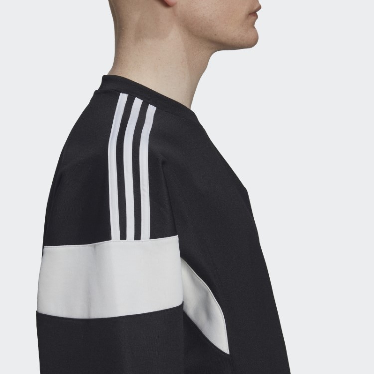 Moletom Preto Adicolor Classics Com Linha De Corte Adidas