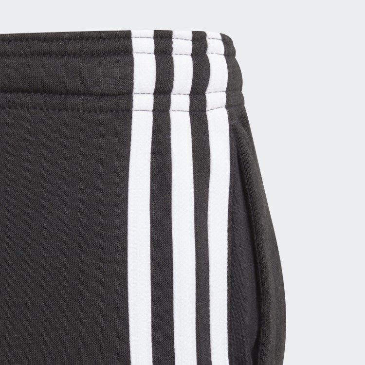 Calça Felpuda Francesa Adidas Essentials 3 Listras Preta Quente