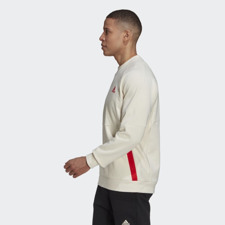 Moletom Branco Projetado Para Gameday Crew Adidas