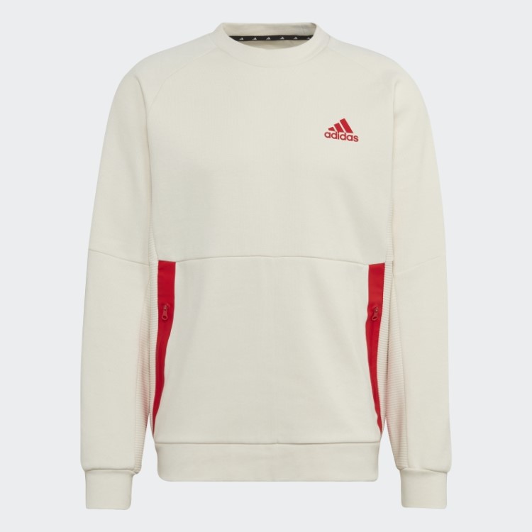 Moletom Branco Projetado Para Gameday Crew Adidas