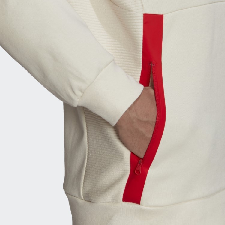 Moletom Branco Projetado Para Gameday Crew Adidas