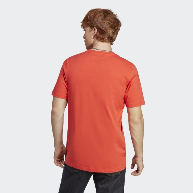 Camiseta Vermelha Adidas Colorblock