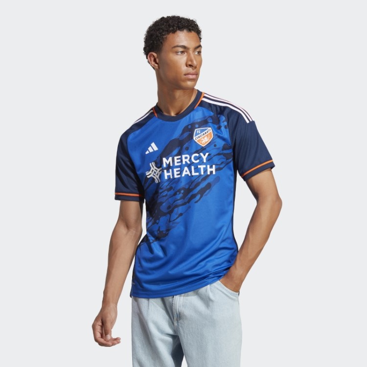 Azul Fc Cicinnati 23/24 Home Autêntico Jersey Adidas