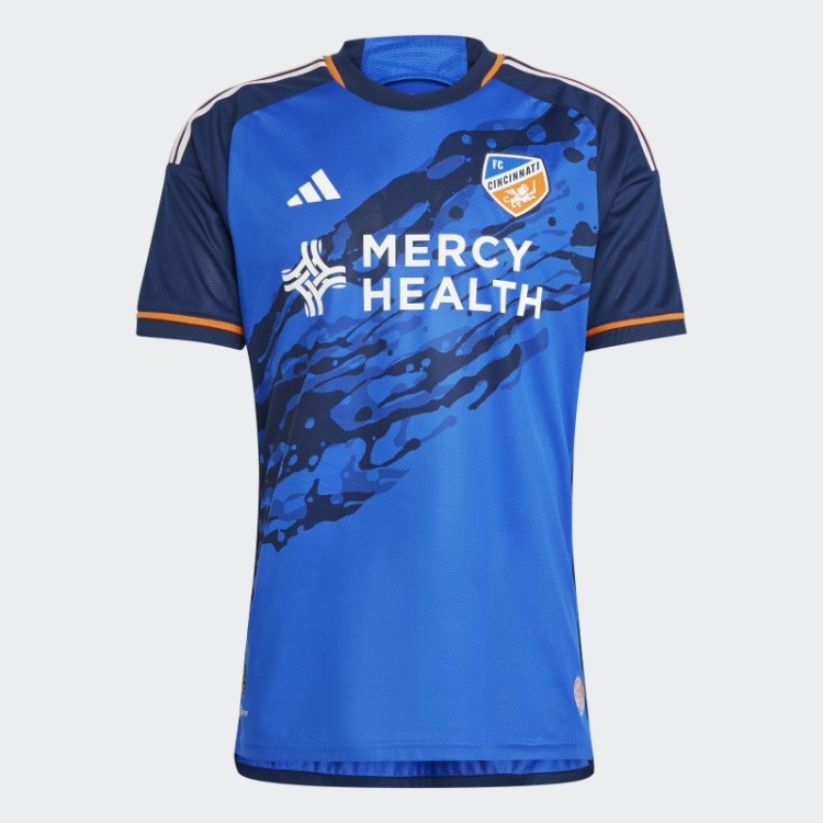 Azul Fc Cicinnati 23/24 Home Autêntico Jersey Adidas