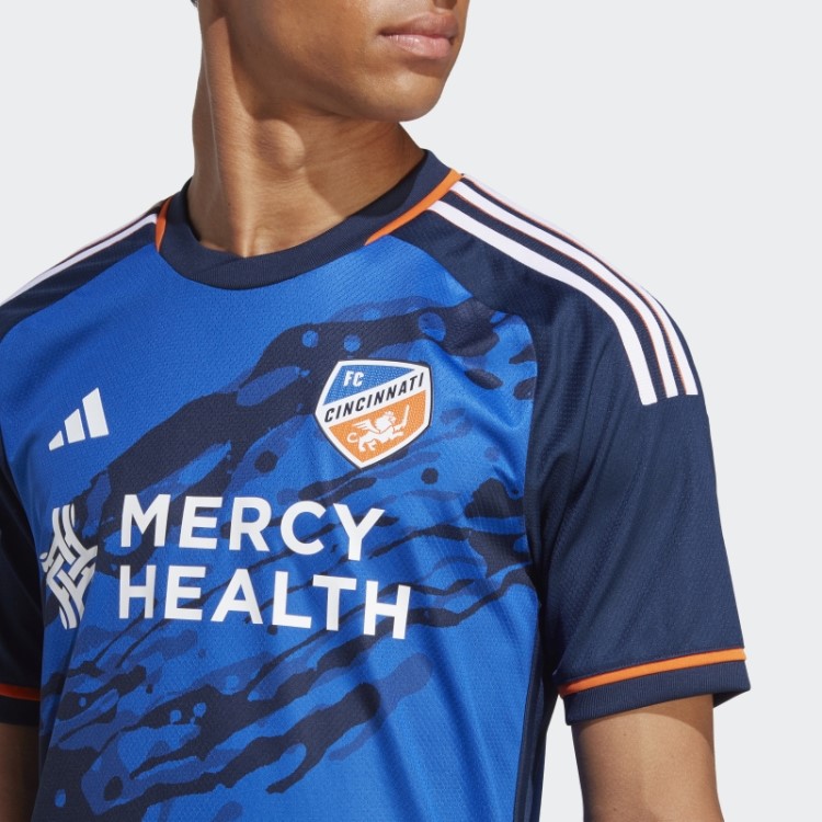 Azul Fc Cicinnati 23/24 Home Autêntico Jersey Adidas