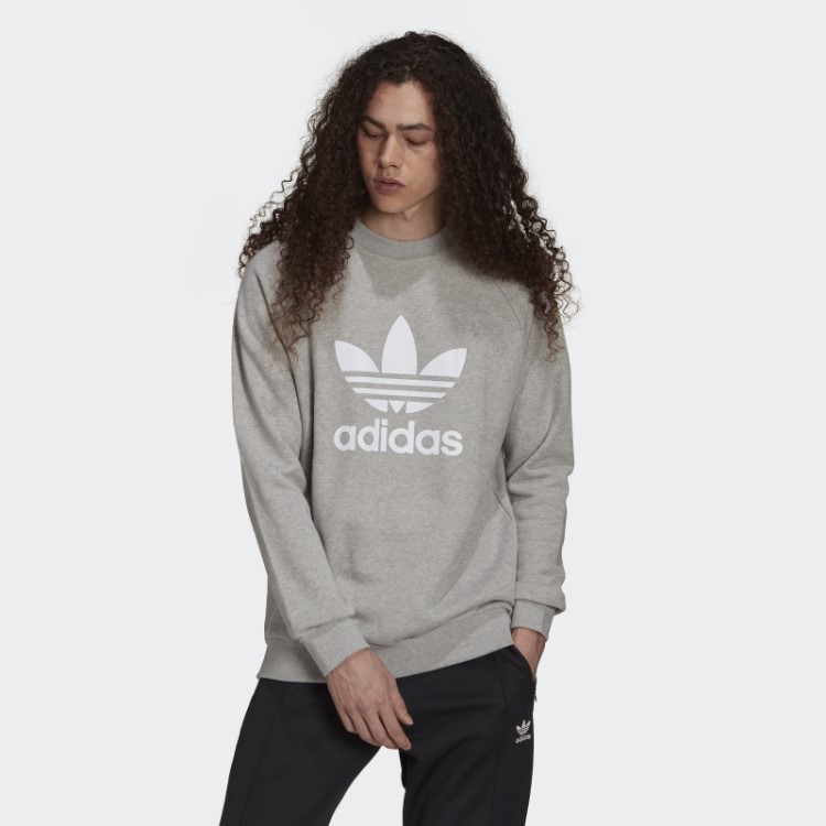 Adicolor Classics Trefoil Moletom Cinza Médio Adidas