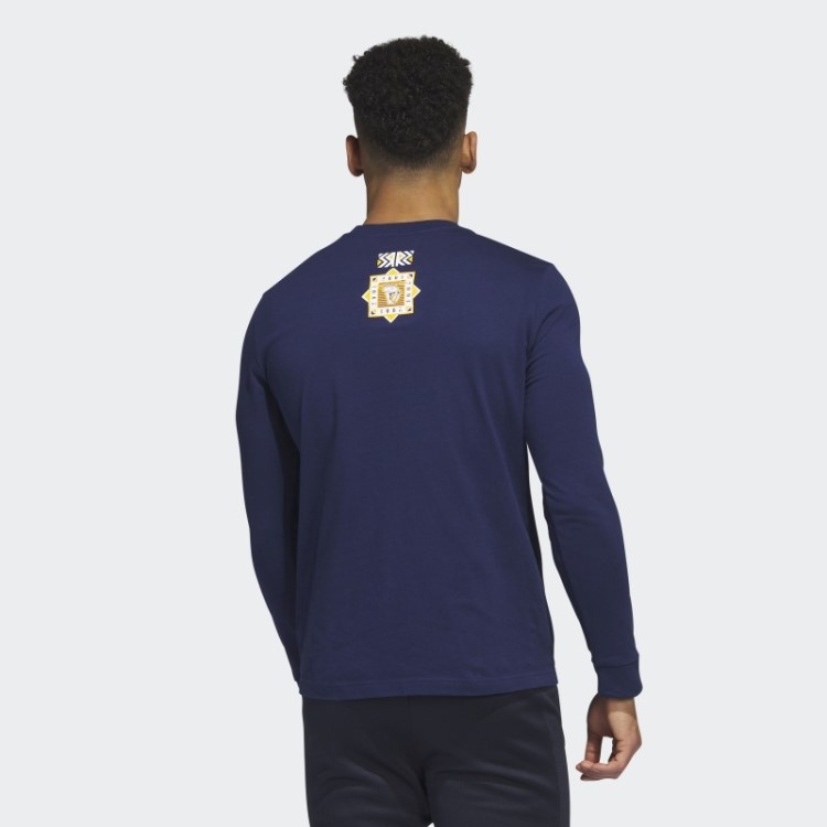 Camiseta Manga Longa Adidas Predadores Azul Marinho