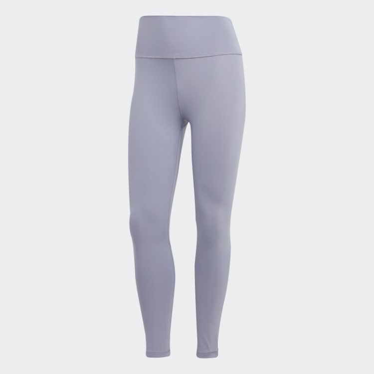 Legging Optime Training 7/8 Prata Violeta Adidas