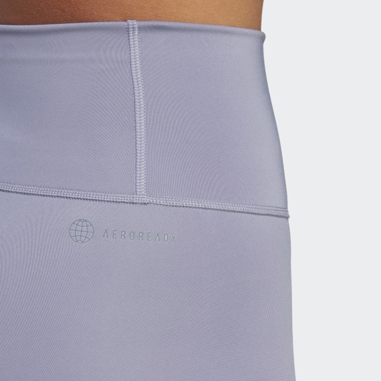 Legging Optime Training 7/8 Prata Violeta Adidas