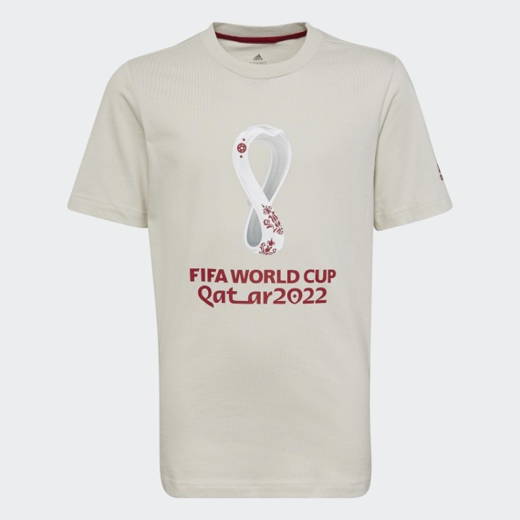 Adidas Fifa World Cup 2022 Oficial Emblema Camiseta Talco