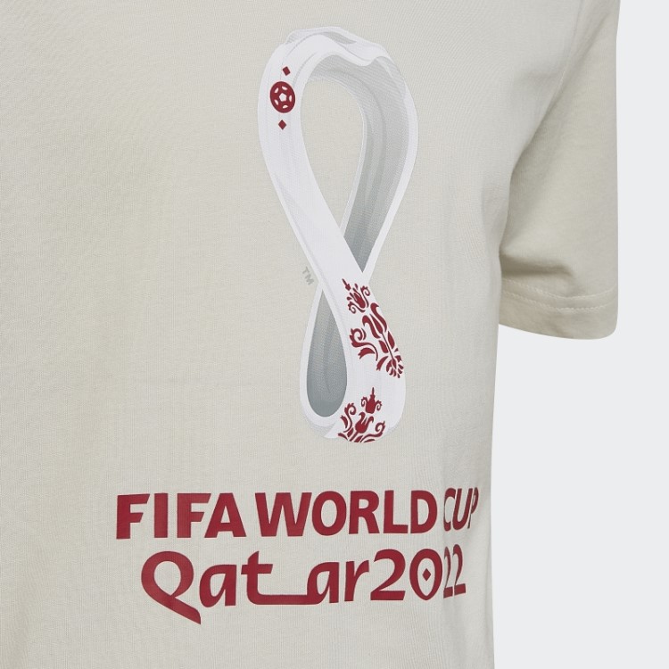 Adidas Fifa World Cup 2022 Oficial Emblema Camiseta Talco