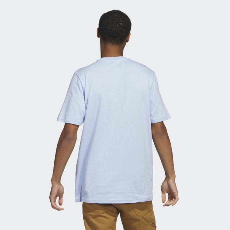 Preenchimento De Caneta Com Logotipo - Camiseta Com Estampa Esportiva Azul Dawn Adidas