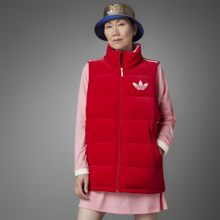 Colete De Veludo Adicolor Anos 70 Adidas Escarlate