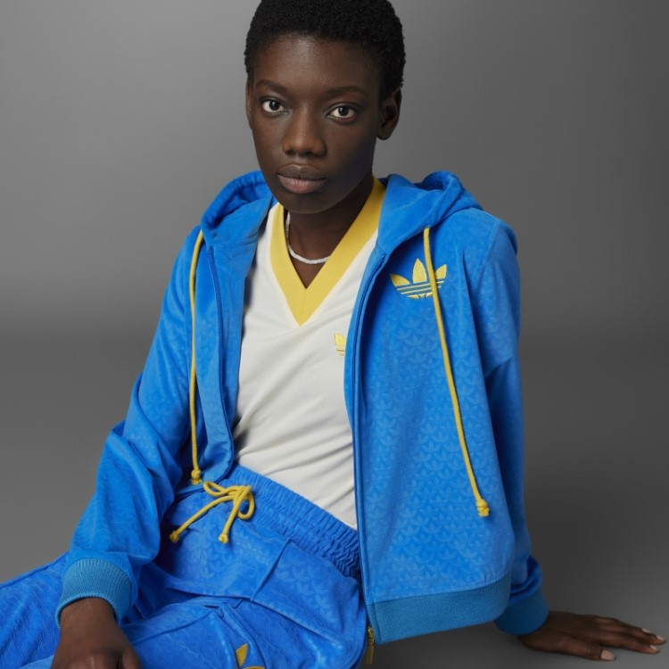 Blue Bird Adicolor Heritage Now Moletom Com Capuz Aveludado Adidas