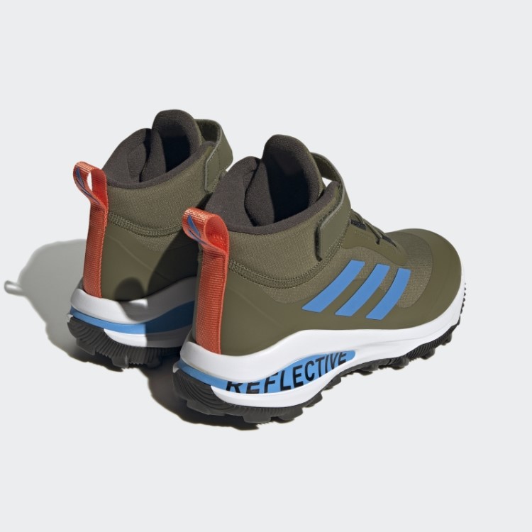 Adidas Olive Fortarun Todo Terreno Cloudfoam Esporte Tênis De Corrida Com Cadarço Elástico E Tira Superior