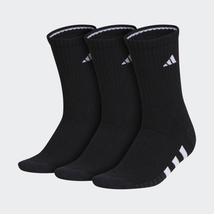 Meias Acolchoadas Adidas 3 Pares Cinza
