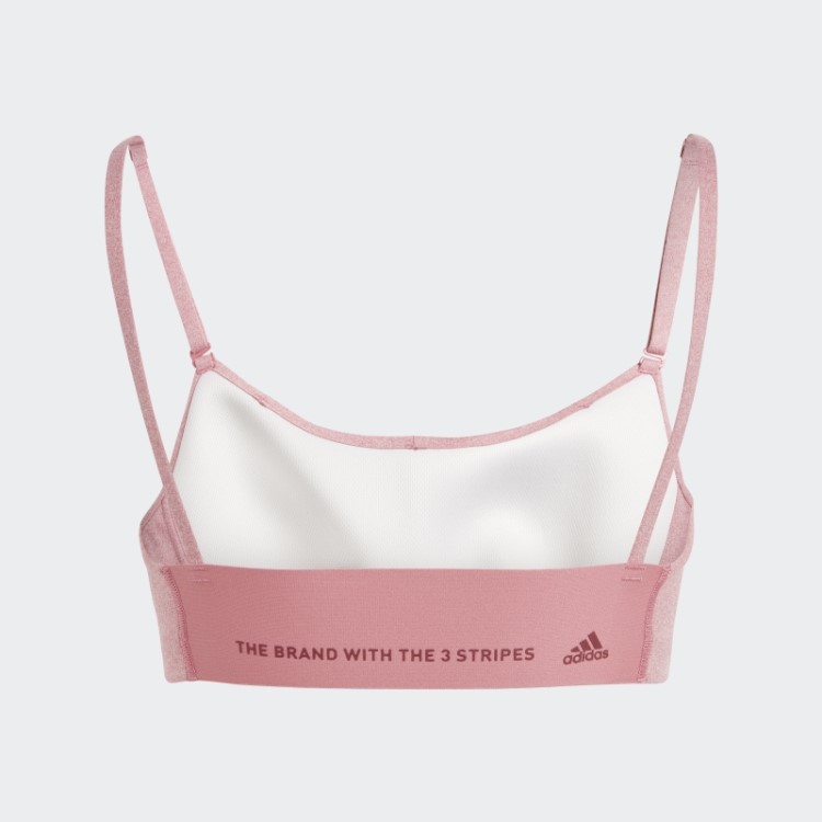 Sutiã Adidas Yoga Studio Light-support Rosa Mel