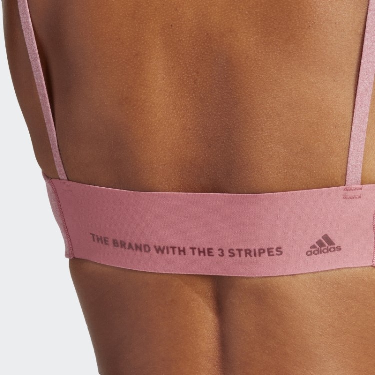 Sutiã Adidas Yoga Studio Light-support Rosa Mel