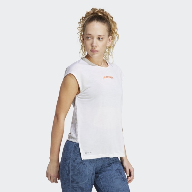 Top De Corrida Branco Terrex Agravic Pro Trail Adidas