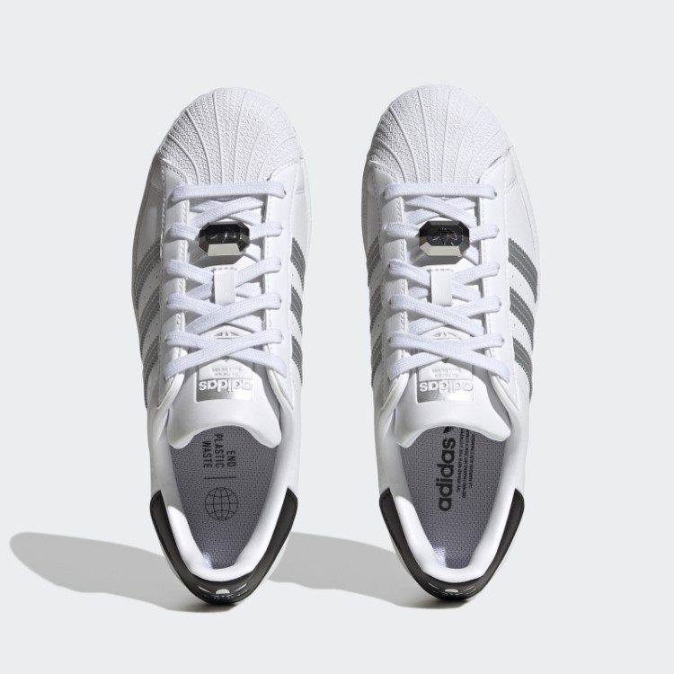 Sapatos Adidas Superstar Prata
