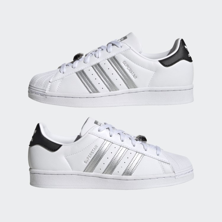 Sapatos Adidas Superstar Prata