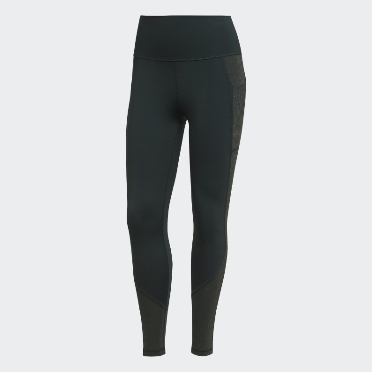 Legging Verde Optime De Treino Brilhante De Comprimento Total Adidas