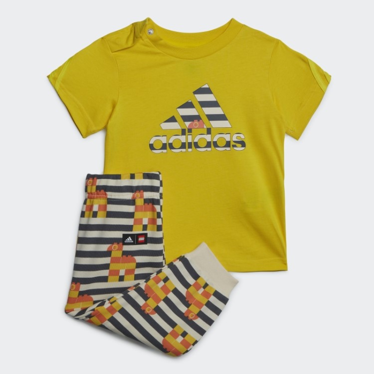 Conjunto De Camiseta E Calça Adidas X Classic Lego Amarelo
