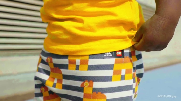 Conjunto De Camiseta E Calça Adidas X Classic Lego Fashion Amarelo