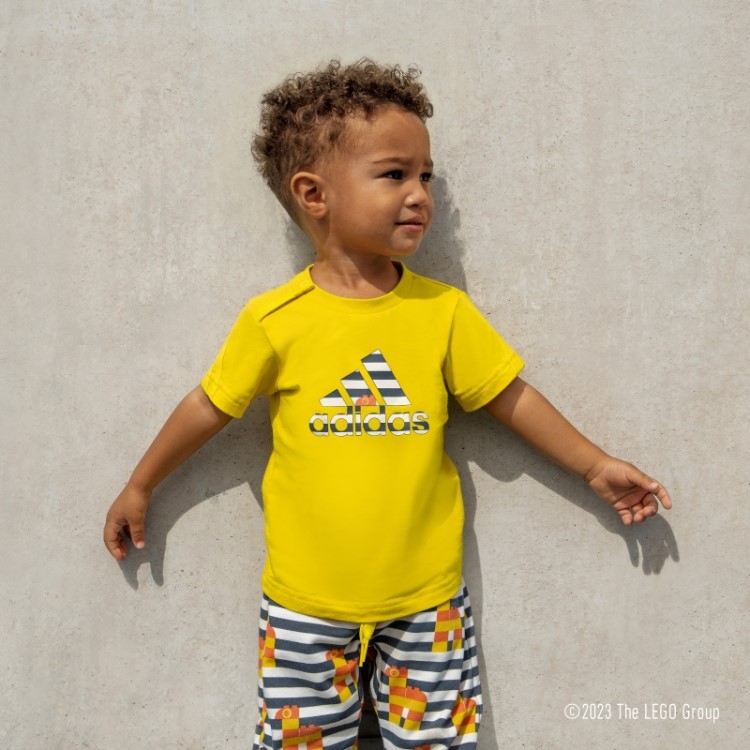 Conjunto De Camiseta E Calça Adidas X Classic Lego Fashion Amarelo
