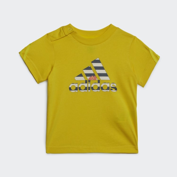 Conjunto De Camiseta E Calça Adidas X Classic Lego Fashion Amarelo