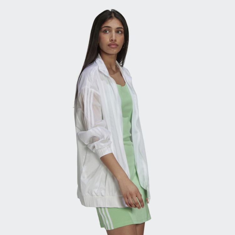 Adidas Adicolor Oversize Jaqueta Ripstop Branca