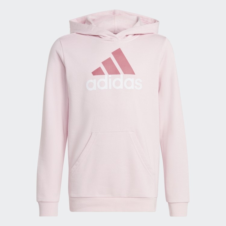 Adidas Pink Essentials Moletom De Algodão Bicolor Com Logo Grande