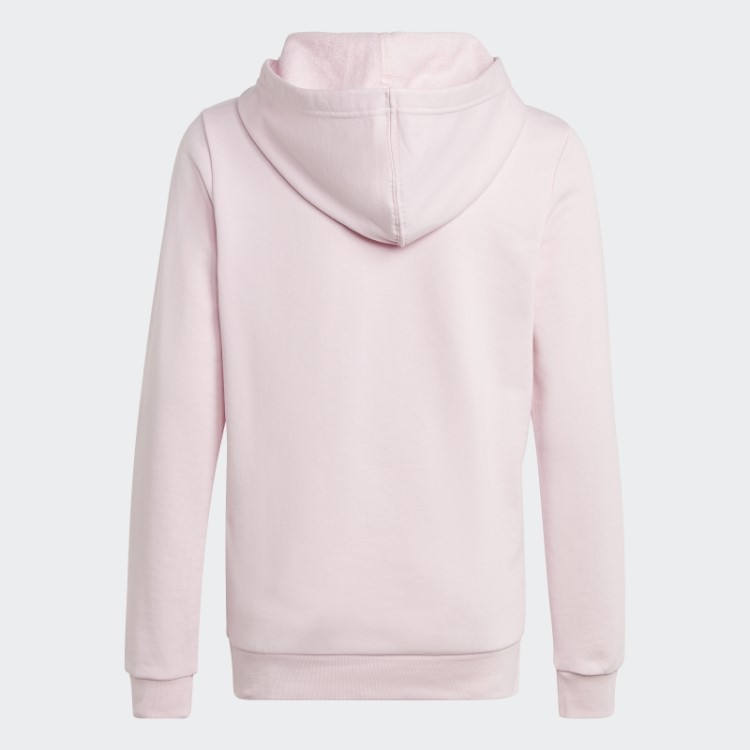Adidas Pink Essentials Moletom De Algodão Bicolor Com Logo Grande