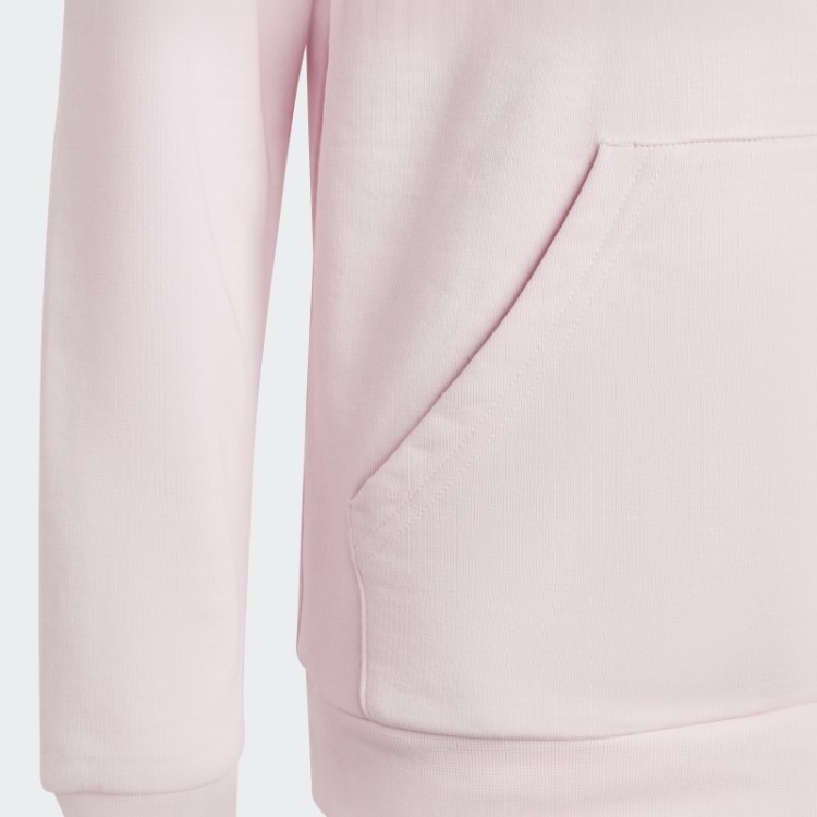 Adidas Pink Essentials Moletom De Algodão Bicolor Com Logo Grande