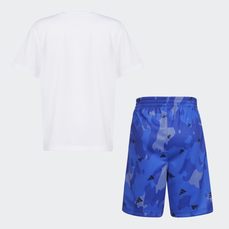 Camiseta Branca Adidas Poly Camo Aop Short