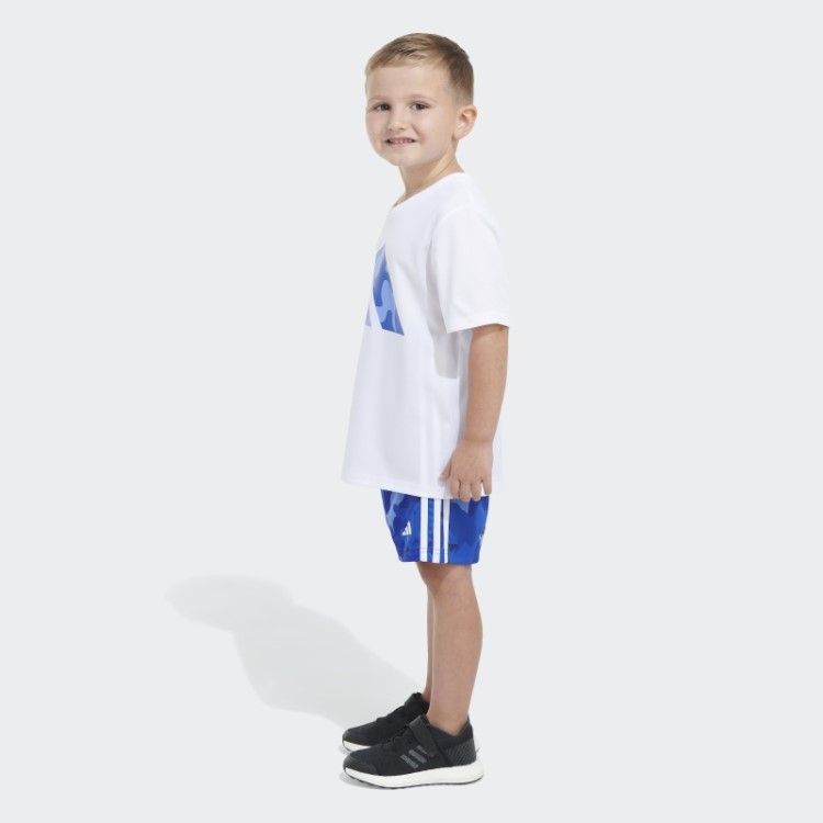 Camiseta Branca Adidas Poly Camo Aop Short