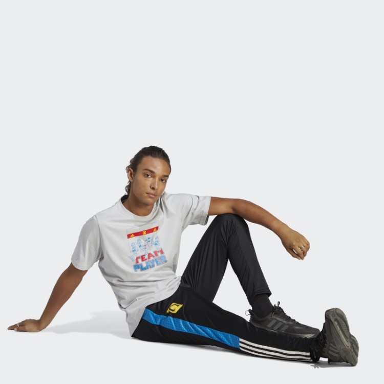 Camiseta Adidas X Lego Com Estampa De Futebol Cinza