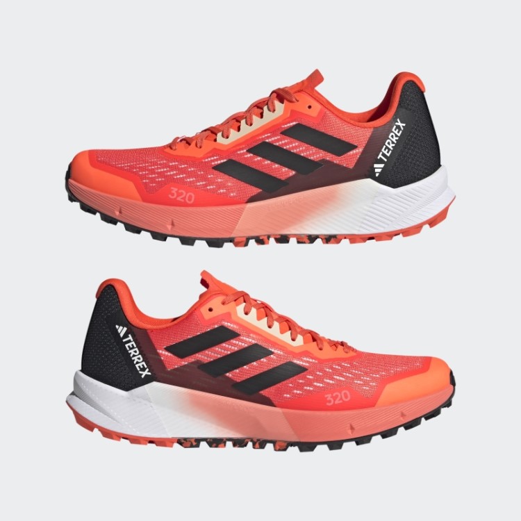Tênis De Corrida De Trilha Laranja Adidas Terrex Agravic Flow 2.0