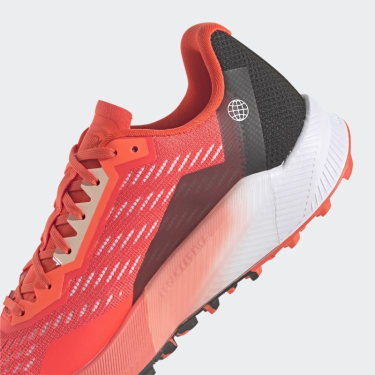 Tênis De Corrida De Trilha Laranja Adidas Terrex Agravic Flow 2.0