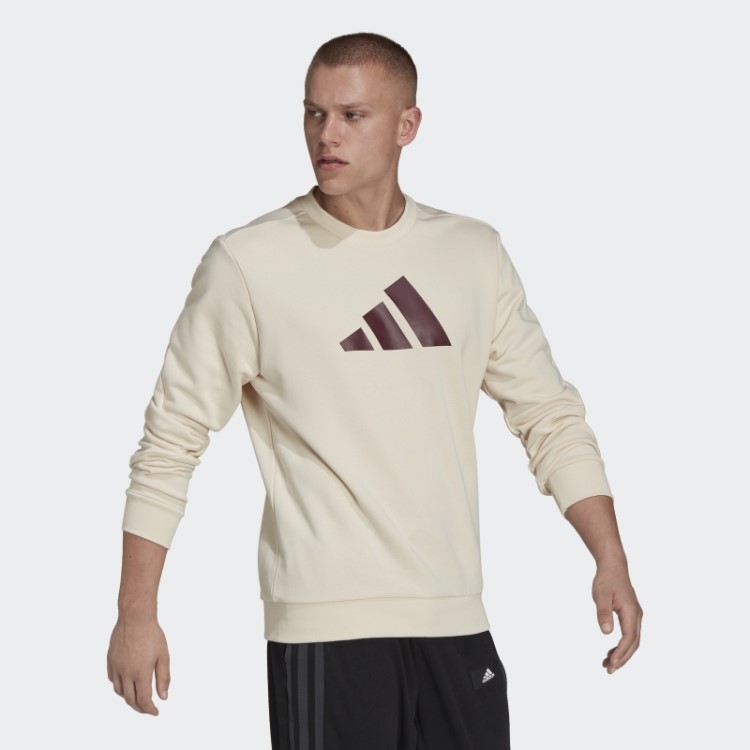 Moletom Da Tripulação Dos ícones Do Futuro Adidas Branco